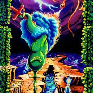 Blacklight Tapestry UV Trippy Hippie Psychedelic Inspirational Wall Decor Art